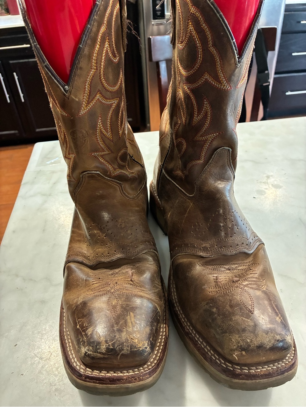 Double-H Men's Dwight 11" Steel Square Toe Western Work Boot - Size 13 D US Made